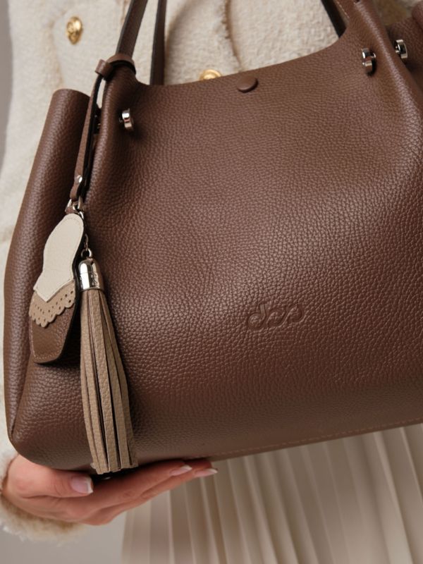 Кожаная сумка Vasilisa DBR 31210 коричневый какао