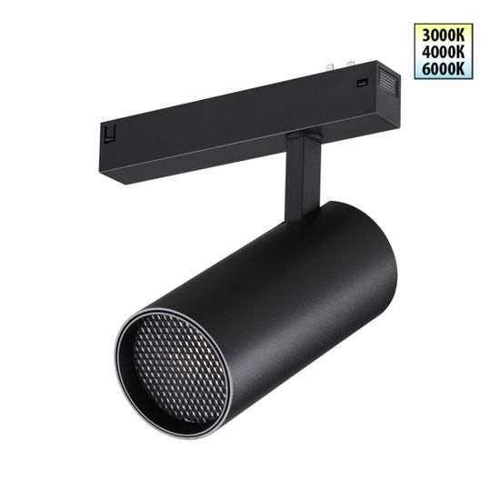 359960 PORT NT25 220 черный Трековый светильник с переключ. цв. темпер. IP20 LED 3000К\4000К\6000К 30W 90-240V VECTOR