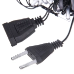 Гирлянда для дома «Кристаллы» 9,5 м 100 ламп LED черный пров., 8 реж.,IP-40, Жёлтый (возможность соединения)