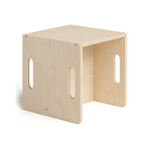 Стул перевертыш Чек, растущий детский стол и стул 2в1 из фанеры березы, прозрачный лак