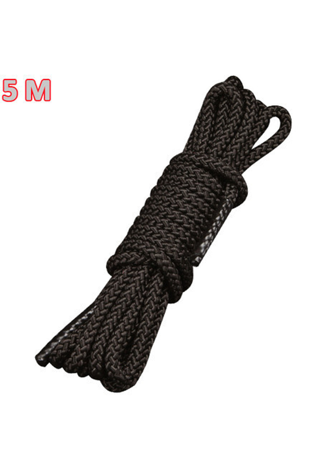 Веревка для связывания в БДСМ играх, 5 метров (Цвет: черный)