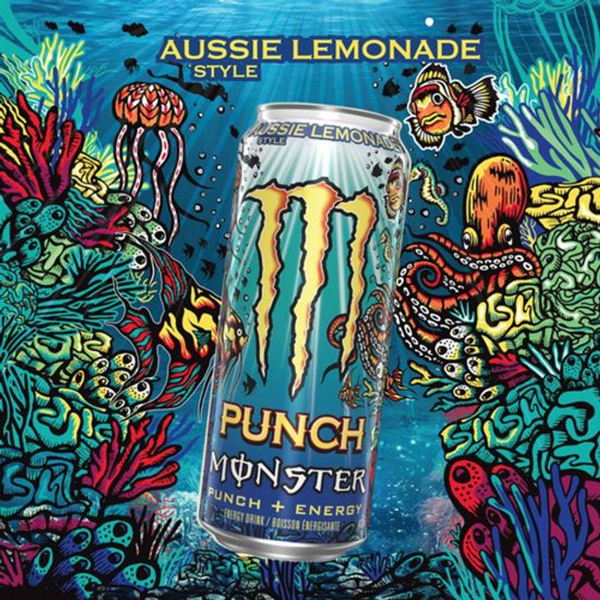 Энергетический напиток Monster Energy Juice Aussie Lemonade, лимонад в Австралийском стиле, 500 мл (Ирландия)