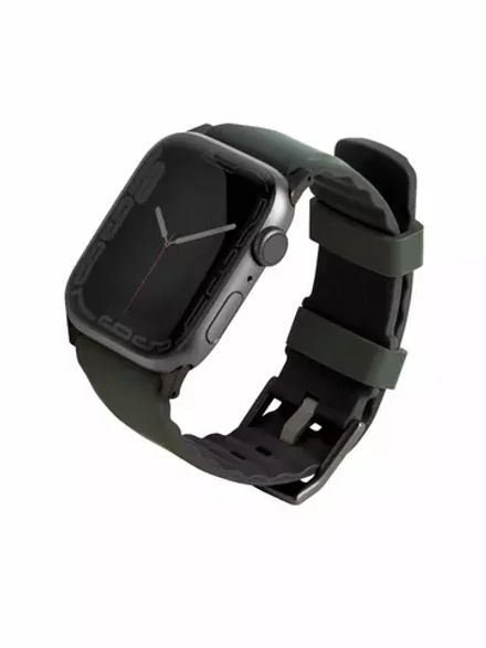 Ремешок Uniq 49/45/44/42мм Linus Airosoft Silicone Strap для Apple Watch Green (Зелёный)