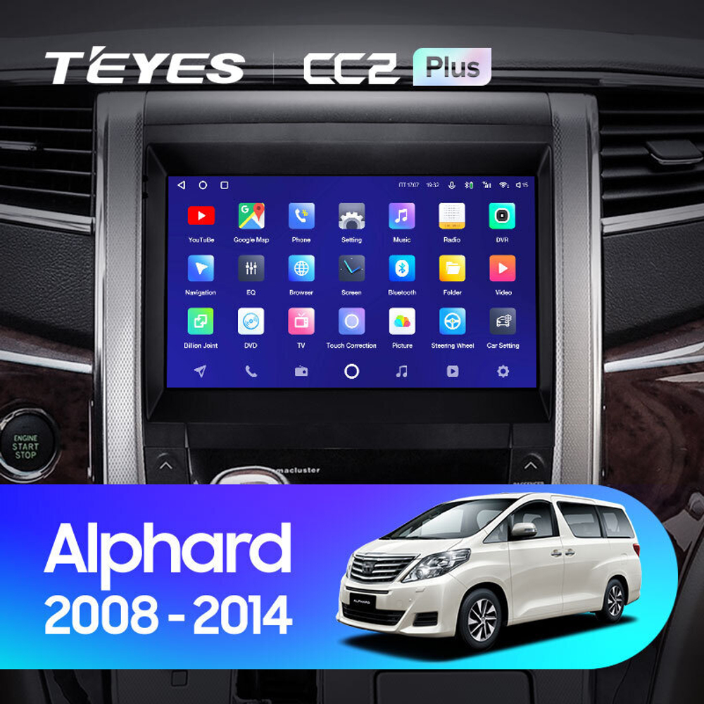 Teyes CC2 Plus 9" для Toyota Alphard 2008-2014