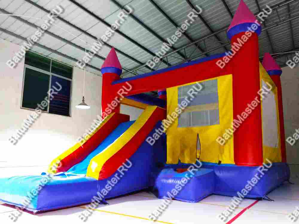 Детский надувной батут "Замок непосед 2" 4*4*3 м