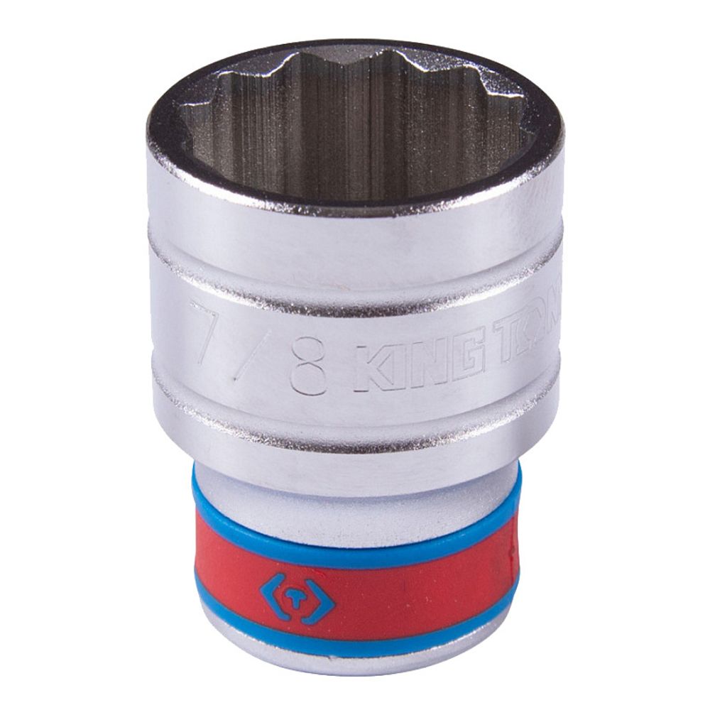 KING TONY (433028S) Головка торцевая стандартная двенадцатигранная 1/2&quot;, дюймовая 7/8&quot;