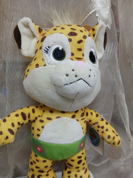 Леопард жёлтый, стоит, 30 см