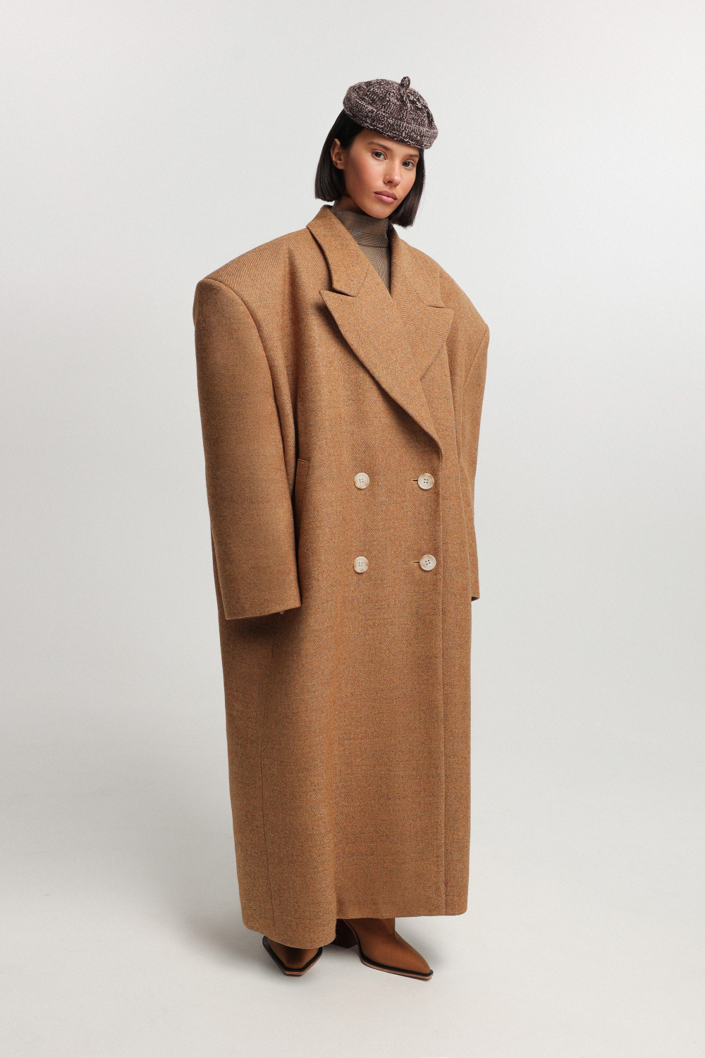 Пальто-пиджак макси