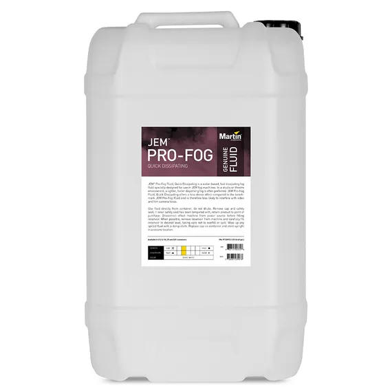 MARTIN JEM Pro-Fog Fluid, Extra Quick Dissipating
