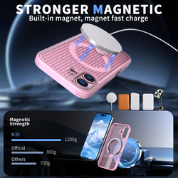 Прозрачный чехол Mesh Pro Magnetic Case для iPhone 17