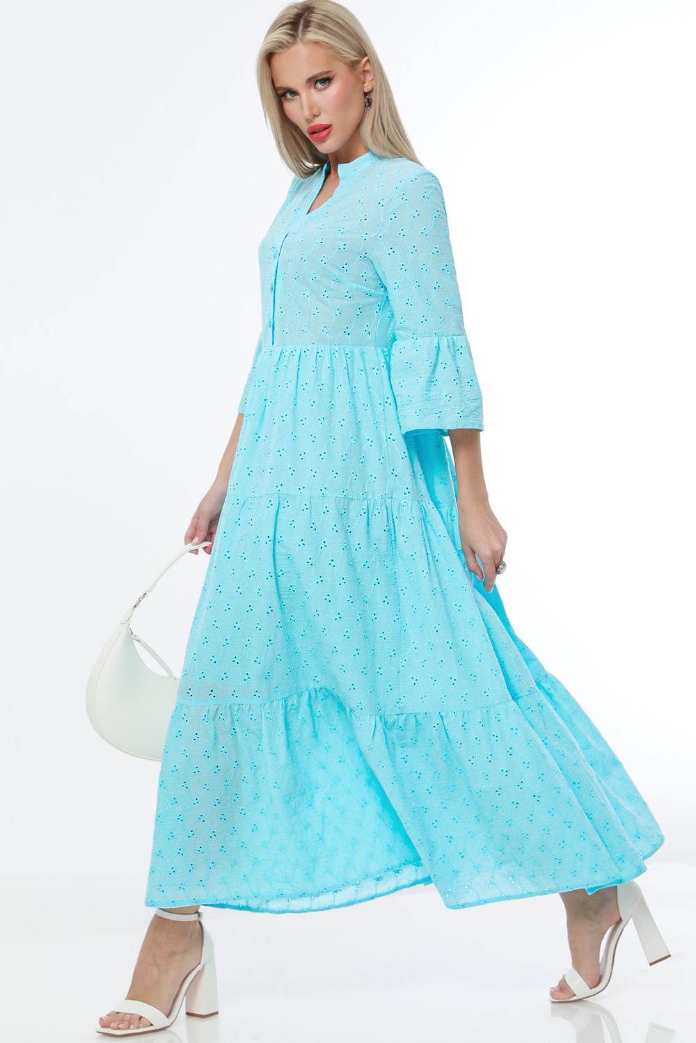 Платье Любим яркое, блю DStrend (Акция)