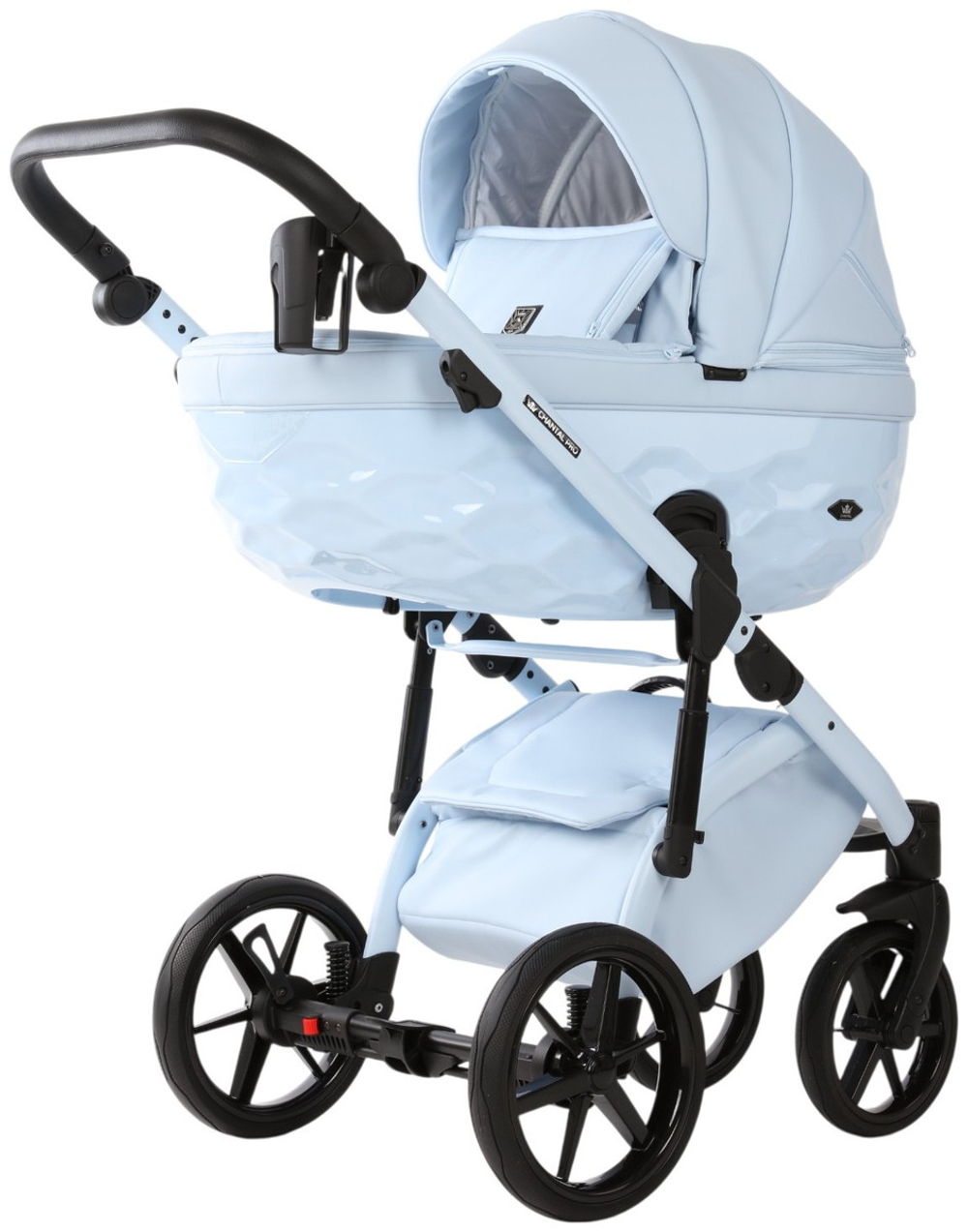 Детская коляска Adamex Chantal Pro Natura 2 в 1 CN-1-SKY (ГОЛУБАЯ КОЖА)