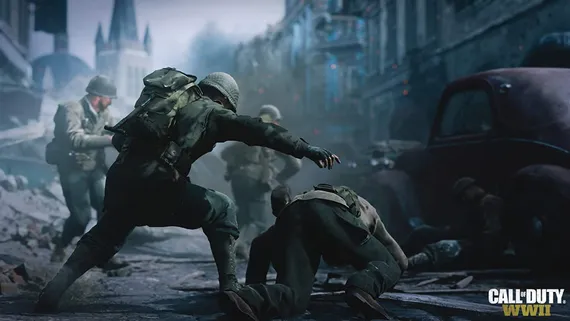 PS4 Call of Duty: WWII (Б/У, Полностью на русском языке, CUSA-08653)