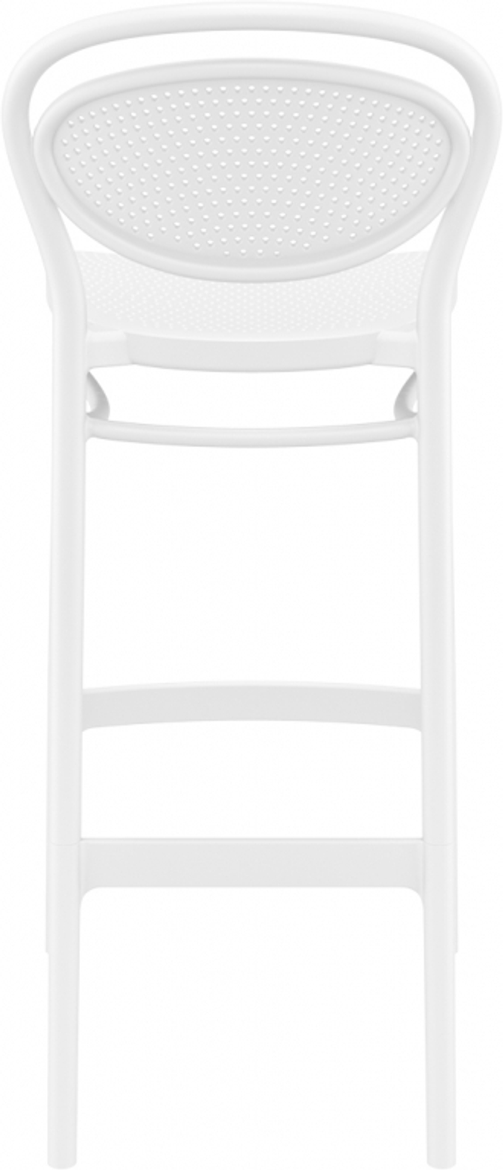 Стул пластиковый барный Siesta Contract Marcel Bar 75, белый