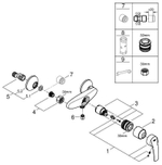 СМЕСИТЕЛЬ GROHE START ОДНОРЫЧАЖНЫЙ ДЛЯ ДУША 32279001