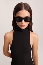 Топ без рукавов в рубчик