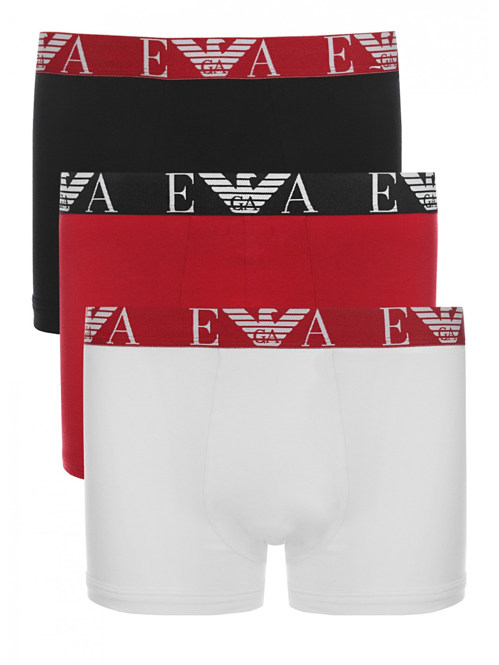 Комплект трусов-боксеров мужских Mens Knit 3-Pack Trunk EMPORIO ARMANI