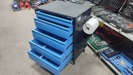 Тележка инструментальная 5 ящиков на колесах
