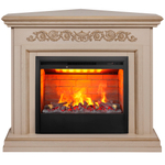 Каминокомплект Real Flame Leticia Corner 26 WT-619G с очагом 3D Helios 26 (угловой)