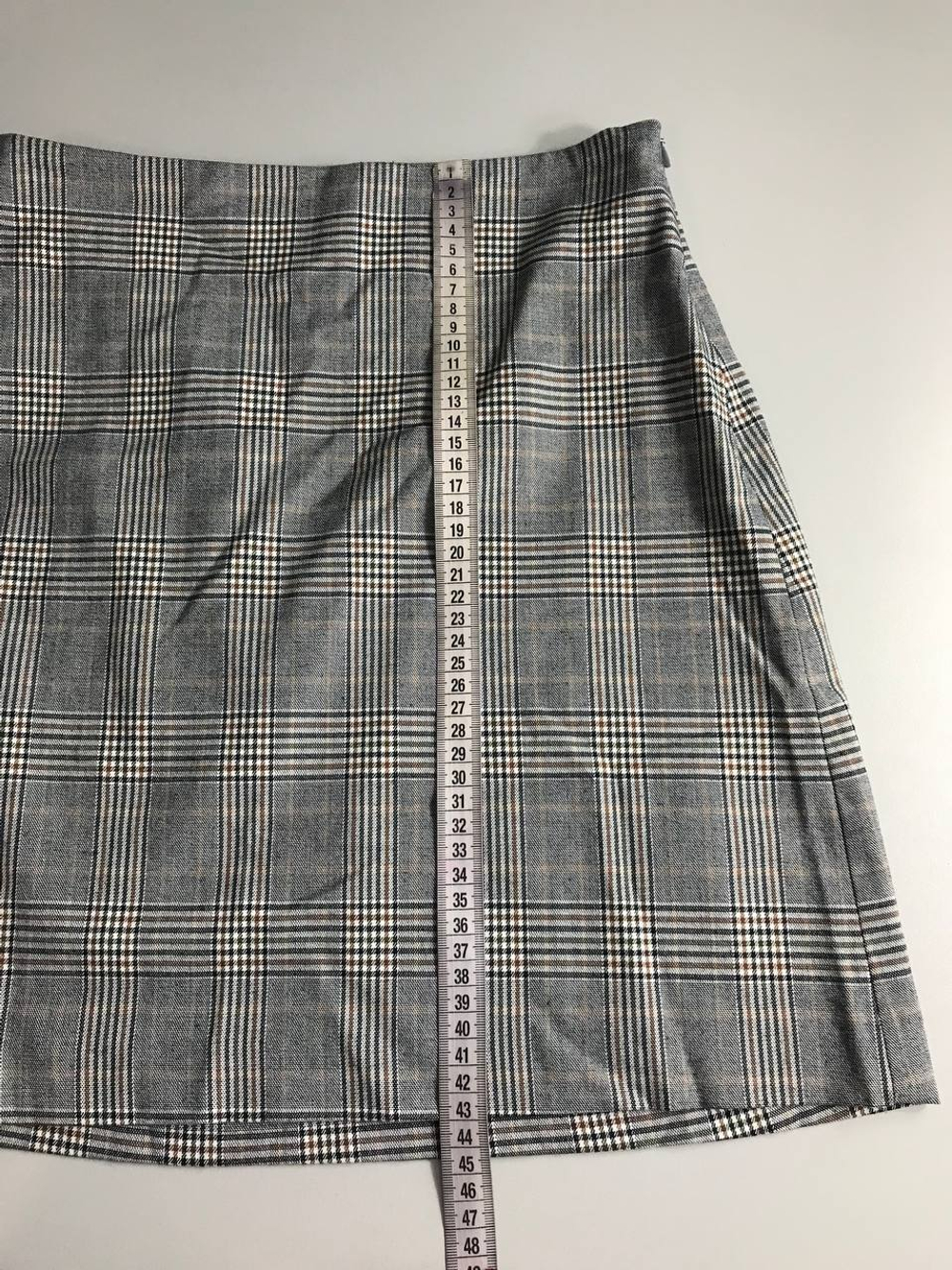 Юбка Benetton в клетку, маркировка 38, визуально на 44 размер