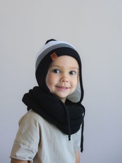 Шапка зимняя вязаная (Монохром) КОДИ