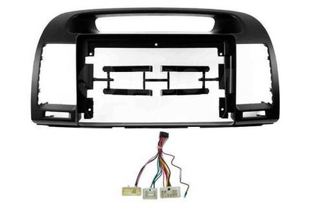 Комплект рамки с разъёмами 9" Toyota Camry 30 2001-2006 черная - Car-Smart 8200B