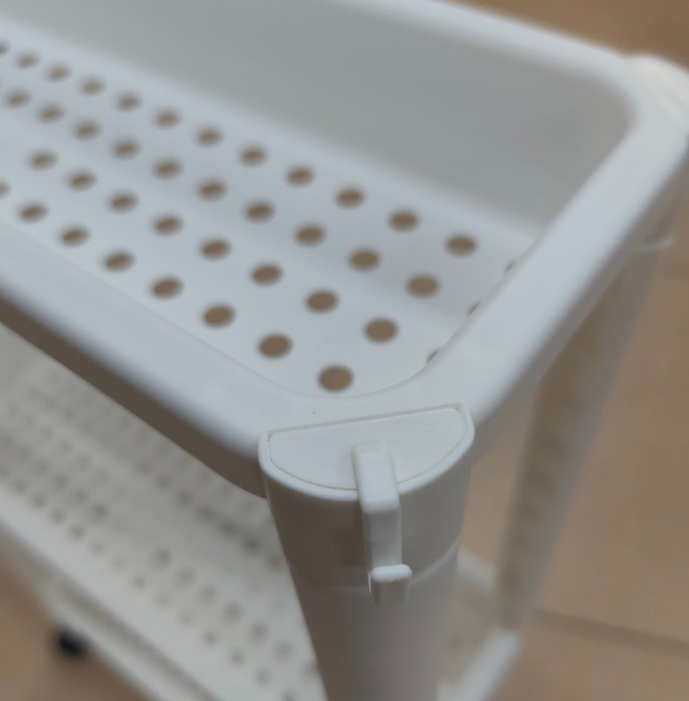 Тележка для ванной комнаты VAGN, 44х15х73, белый