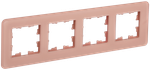 BRITE Рамка 4-местная РУ-4-2-Бр стекло дымчатый RE IEK