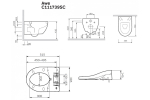 Унитаз подвесной AM.PM Awe C111739SC с крышкой биде