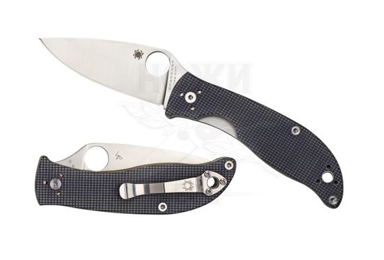 Складной нож Spydercо Polestar 220GPGY c клинком из стали CTS-BD1, рукоять G10