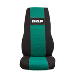 Чехлы Daf XF-105 c 2012 года (полиэфир, черный, зеленая вставка)