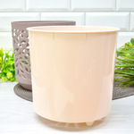 Кашпо Leaves 4л, мокко/пудра