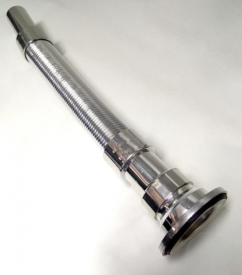 Гофра хромированная с выпуском  11/4*32-80см  ViEiR (100/1шт)
