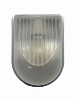 ABS серия. Светильник настенный влагозащищенный IP54, E27, ударопрочный поликарбонат, для гаража, мастерской и подвала, серый