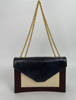 Сумка Celine Tri Color Python and Leather Pocket