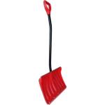 Лопата снеговая пластиковая Сириус К-2 465*340 мм, с ал.черенком и V-ручкой, d=32