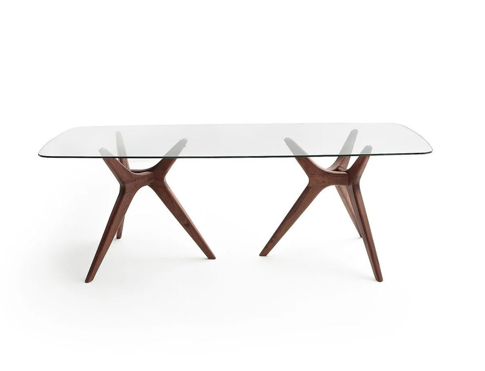 Дизайнерский стол TRIANGLE GLASS LARGE 100х220