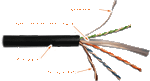 Кабель витая пара U/UTP 6 кат. 4 пары Lanmaster LAN-6EUTP-OUT