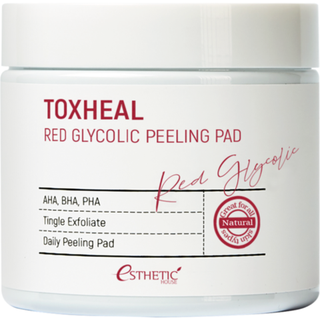 Esthetic House Пилинг-подушечки косметические гликолевые - Toxheal red glyucolic peeling pad, 100шт