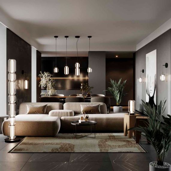 Подвесной светодиодный светильник Odeon Light Exclusive Hightech Jam 5409/5L