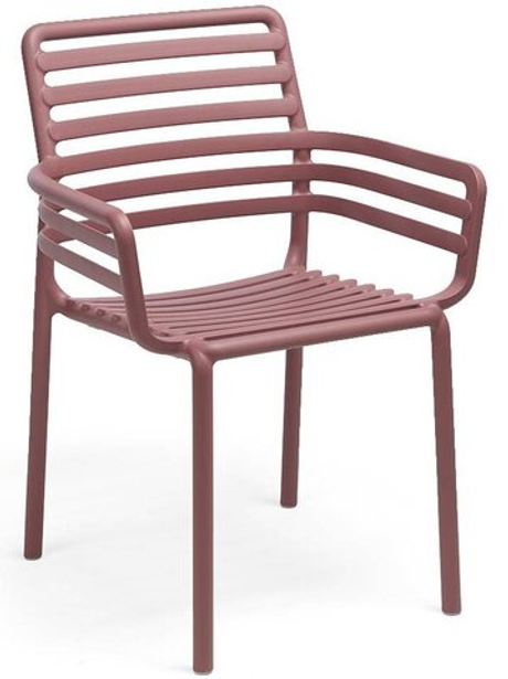 Кресло пластиковое Nardi Doga, марсала