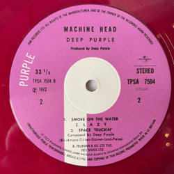 Виниловая пластинка LP Deep Purple Machine Head (EU 2018) (Пурпурный Винил)