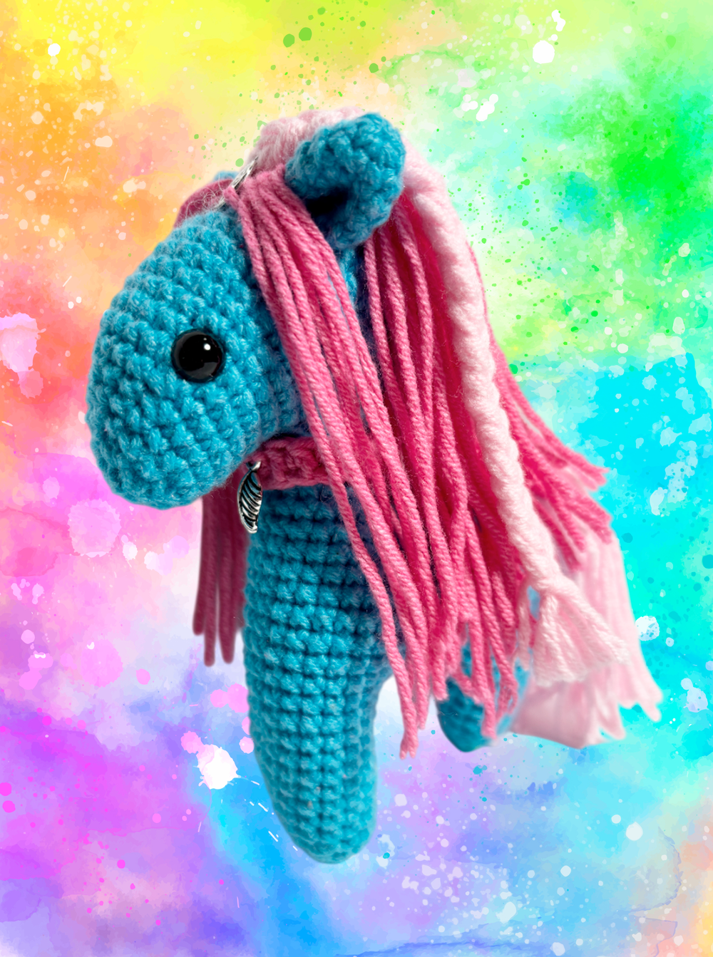 Брелок (вязаный) / Лошадка #07