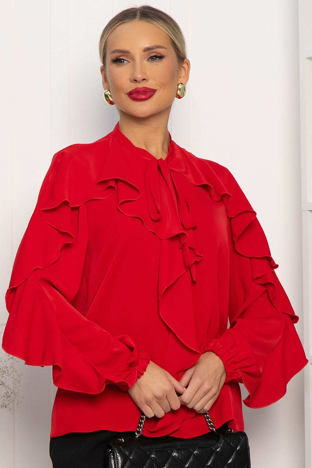 Блуза Дыхание осени (красная) Б14187-5М LT Collection