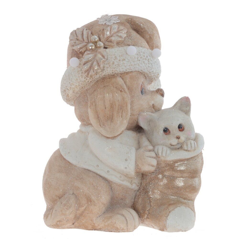 GAEM Фигурка декоративная с подсветкой "Щенок и котёнок"(3хААА,н/п) L30 W26 H40 см