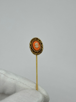 Брошь булавка с камеей