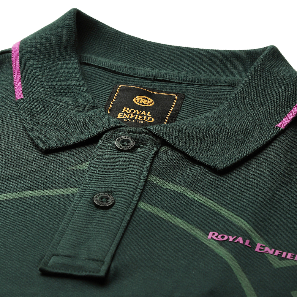 Футболка поло Royal Enfield R LOGO PRINTED INTERLOCK P