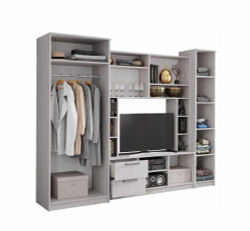 Стенка в гостиную Флора, ясень белый