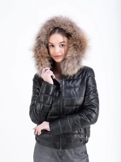 Куртка женская из натуральной  кожи