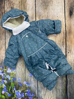 Комбинезон-трасформер детский 2в1 "Принц" , модель: 72-18 (Цвет: Т. брусника, Размер: 80)